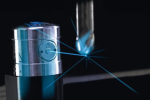 Werkzeugkontrolle mit blauem Laser