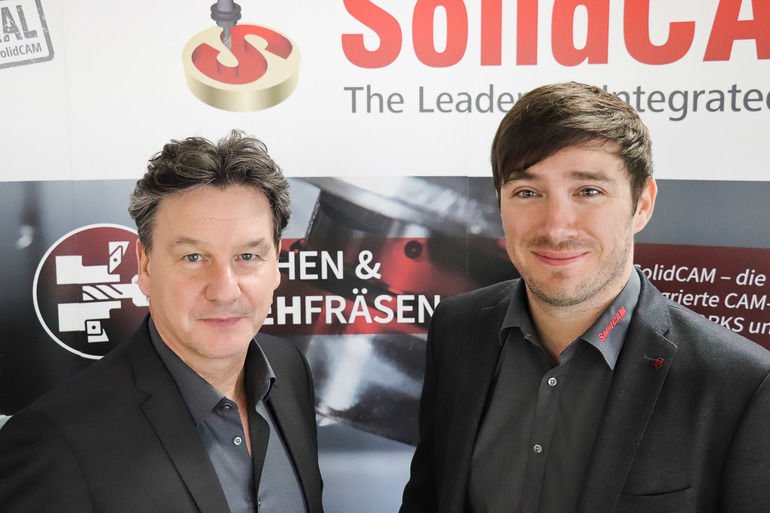 Dirk Klinge und Michael Leditzky leiten Solidcam